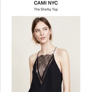 CAMI NYC - “Shelby” Black 100% Silk Cami